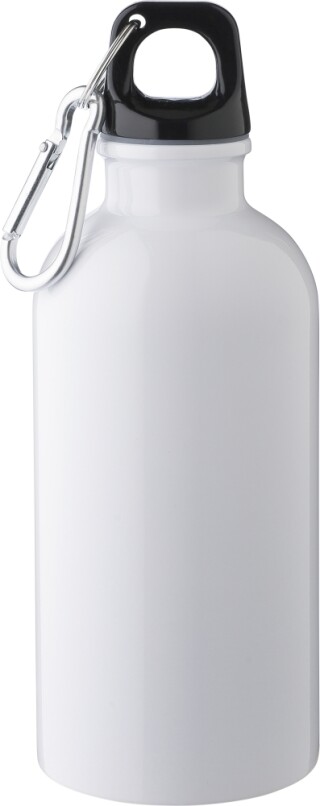 Láhev z recyklované nerezové oceli 400 ml, bílá