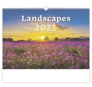 Landscapes 2027, nástěnný kalendář, prodloužená záda