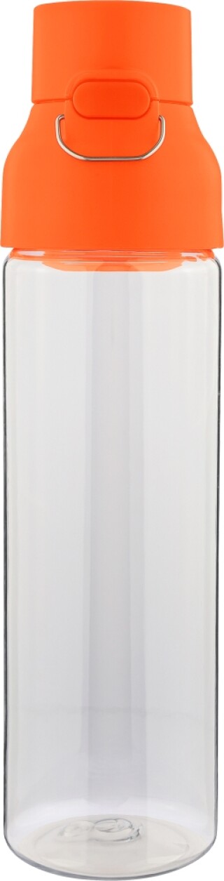 Lehká tritanová láhev s barevným víčkem 750 ml, oranžová