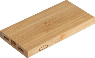 LEONFA Powerbanka 8000mAh s bambusovým povrchem