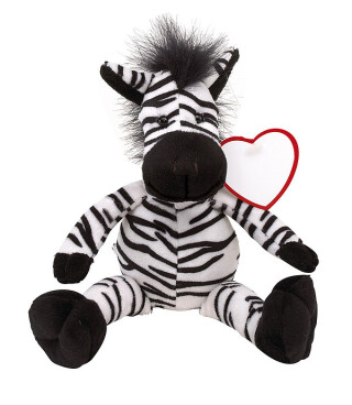 LORENO Plyšová zebra