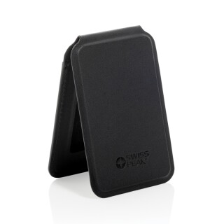 Magnetická peněženka na telefon Magstand RCS z recyklovaného PU, černá