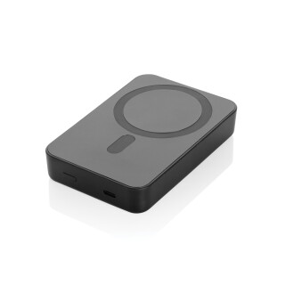 Magnetická powerbanka 10 000mAh z RCS RPET, černá