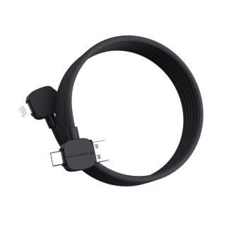 Magnetický kabel Urban Vitamin Stockton 65W z rec. TPE/PET, černá