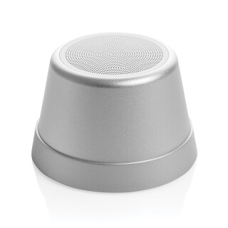 Magnetický reproduktor RCS z recyklovaného hliníku 5W, stříbrná