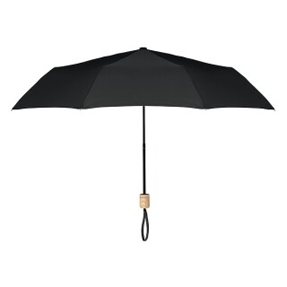 Manuální skládací deštník, 3-dílná konstrukce, pr.99cm, černý
