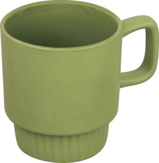 Matný keramický hrek 300 ml, světle zelená