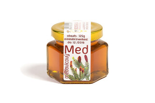 MAZLÍK Med 125g šestihran, medovicový (lesní)