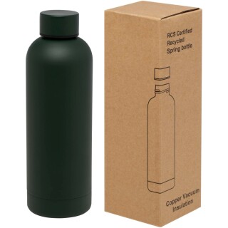 Měděná vakuově izolovaná láhev 500ml, sytě zelená