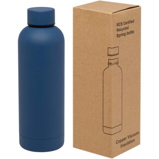 Měděná vakuově izolovaná láhev 500ml, tmavě tyrkysová