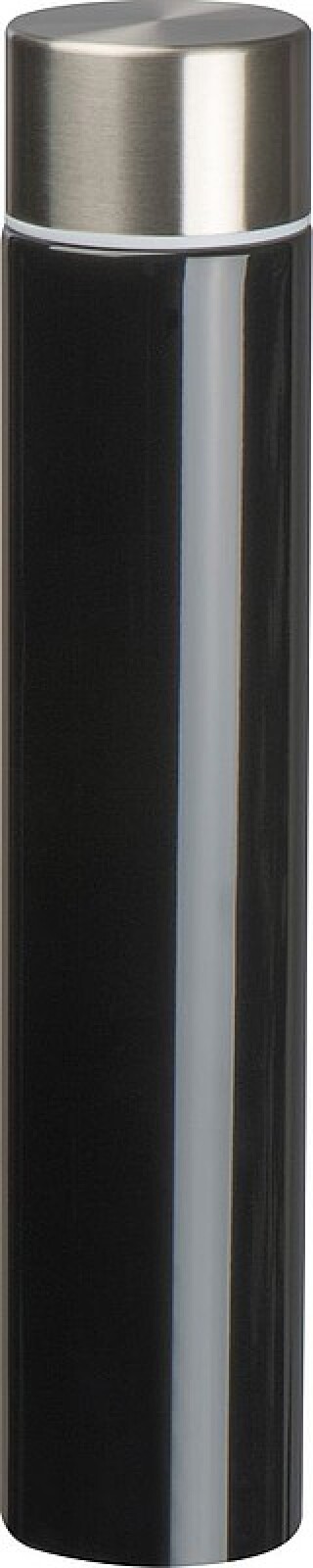 MENDOZA Štíhlá nerezová termoska, 310 ml, černá