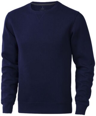 Unisex mikina s kulatým výstřihem Elevate Arora, velikost S, námořní modrá