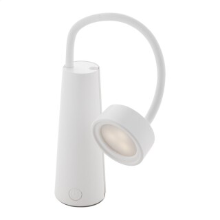 Multifunkční svítilna a stolní lampa, bílá