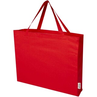 Nákupní taška z recyklované bavlny, 220 g/m2 40L, červená