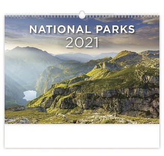 National Parks 2027, nástěnný kalendář, prodloužená záda