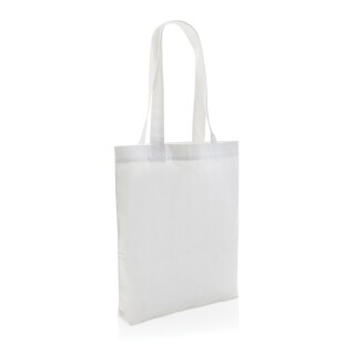 Nebarvená taška Impact z 285g recyklovaného canvas AWARE™, bílá