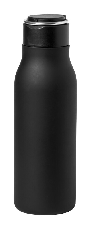 Nerezová láhev na pití, 600ml, černá