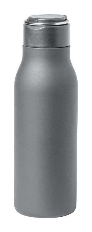 Nerezová láhev na pití, 600ml, šedá