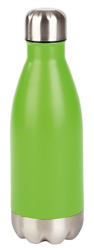 Nerezová láhev na pití ve tvaru PET láhve, 600ml, zelená