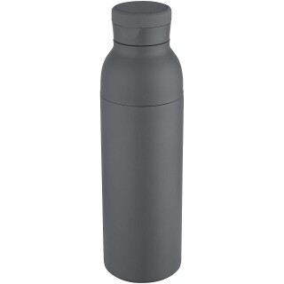 Nerezová láhev na vodu s vakuovou izolací 650 ml, tmavě šedá