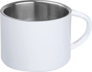 Nerezový hrnek na espresso 80ml, bílá