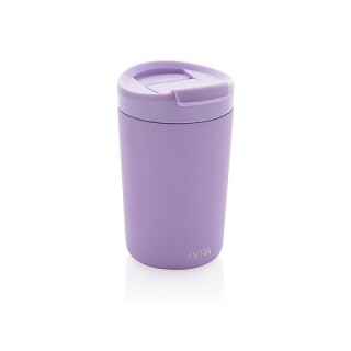 Nerezový hrnek s víčkem, 300 ml, světle fialová