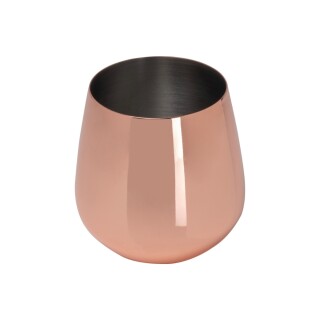 Nerezový pohárek s měděným povrchem 500ml, růžová