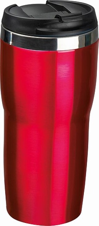 Nerezový termohrnek, 480ml, červený