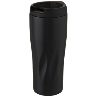 Nerezový termohrnek 450ml, s plastovým víčkem, černý