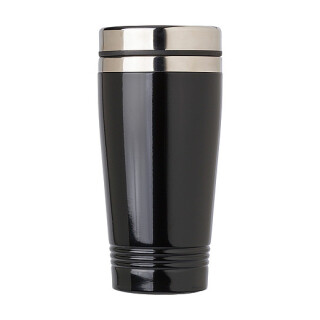 FELIAS Nerezový termohrnek s víčkem, 450 ml, černá