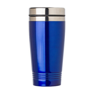FELIAS Nerezový termohrnek s víčkem, 450 ml, modrá