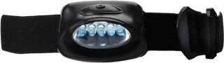 NORDKAP Čelovka s 5 LED světly, černá