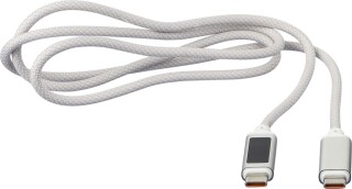 Nylonový nabíjecí kabel 65W, světle šedá