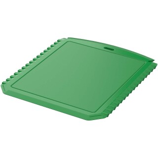 Obdélníková škrabka na led z recyklovaného plastu, zelená