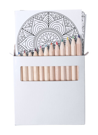 Omalovánky mandala s pastelkami