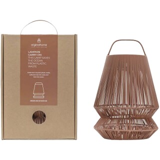Originalhome lampion z recyklovaného materiálu, hnědá