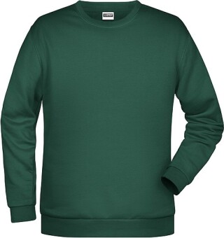 Pánská mikina James Nicholson sweatshirt men, tmavě zelená, vel. 5XL