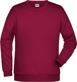 Pánská mikina James Nicholson sweatshirt men, vínová, vel. 4XL