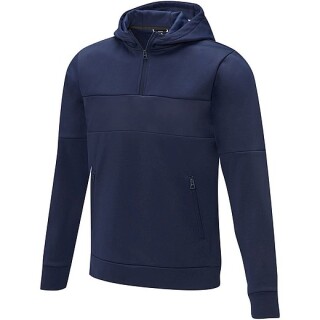 Pánská mikina s kapucí a čtvrtinovým zipem Elevate SAYAN, námořní modrá, vel. 3XL