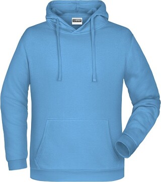 Pánská mikina s kapucí James Nicholson sweat hoodie men, sv. modrá, vel. XL