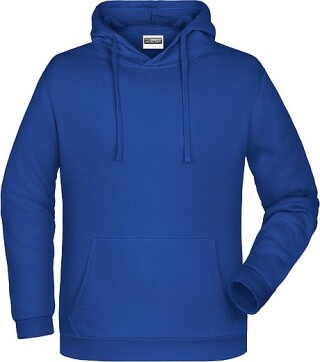 Pánská mikina s kapucí James Nicholson sweat hoodie men, tmavá královská modrá, vel. 5XL