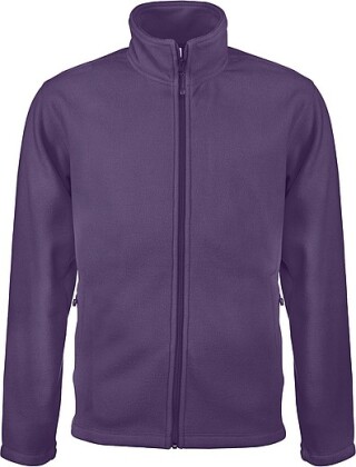 Pánská mikrofleecová mikina Kariban fleece jacket men, fialová, vel. 3XL