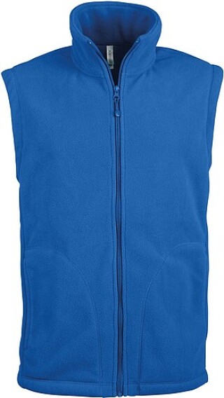 Pánská mikrofleecová vesta Kariban fleece vest men, královská modrá, vel. XXL