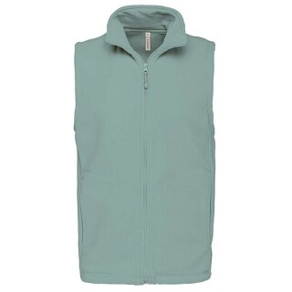 Pánská mikrofleecová vesta Kariban fleece vest men, mátová, vel. L