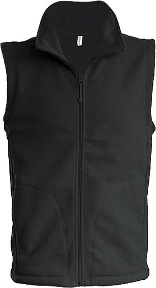 Pánská mikrofleecová vesta Kariban fleece vest men, tmavě šedá, vel. 3XL