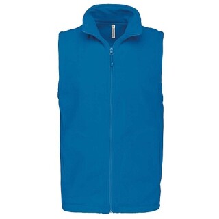 Pánská mikrofleecová vesta Kariban fleece vest men, tmavě tyrkysová, vel. XXL