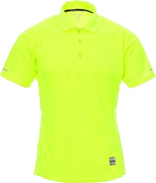Pánská polokošile PAYPER TRAINING, fluo žlutá, velikost XL
