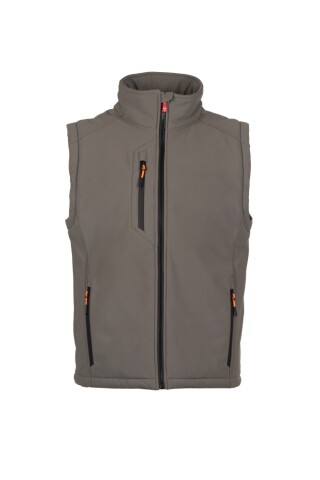 Pánská softshellová vesta PAYPER CREEK PAD VEST ULTRALITE, šedá, XL