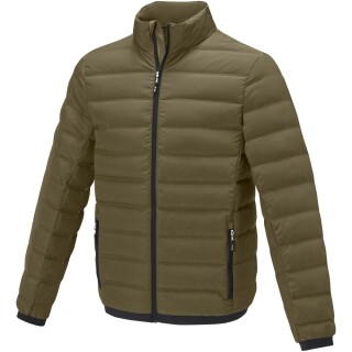 Pánská zateplená péřová bunda Elevate Macin, velikost M, vojenská zelená - khaki