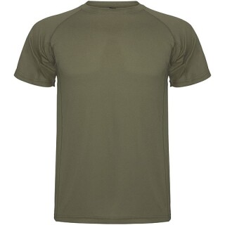 Pánské funkční tričko s krátkým rukávem, ROLY MONTECARLO, vojenská zelená tmavá, vel. 2XL